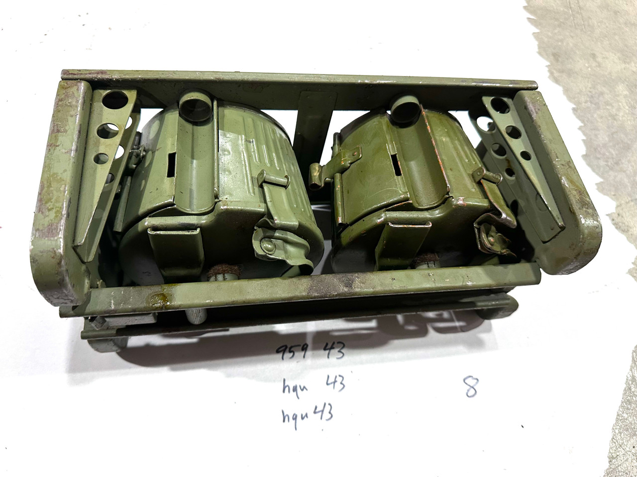 260122-08:  Original MG34/MG42 Basket Drum Set - 1943 dated