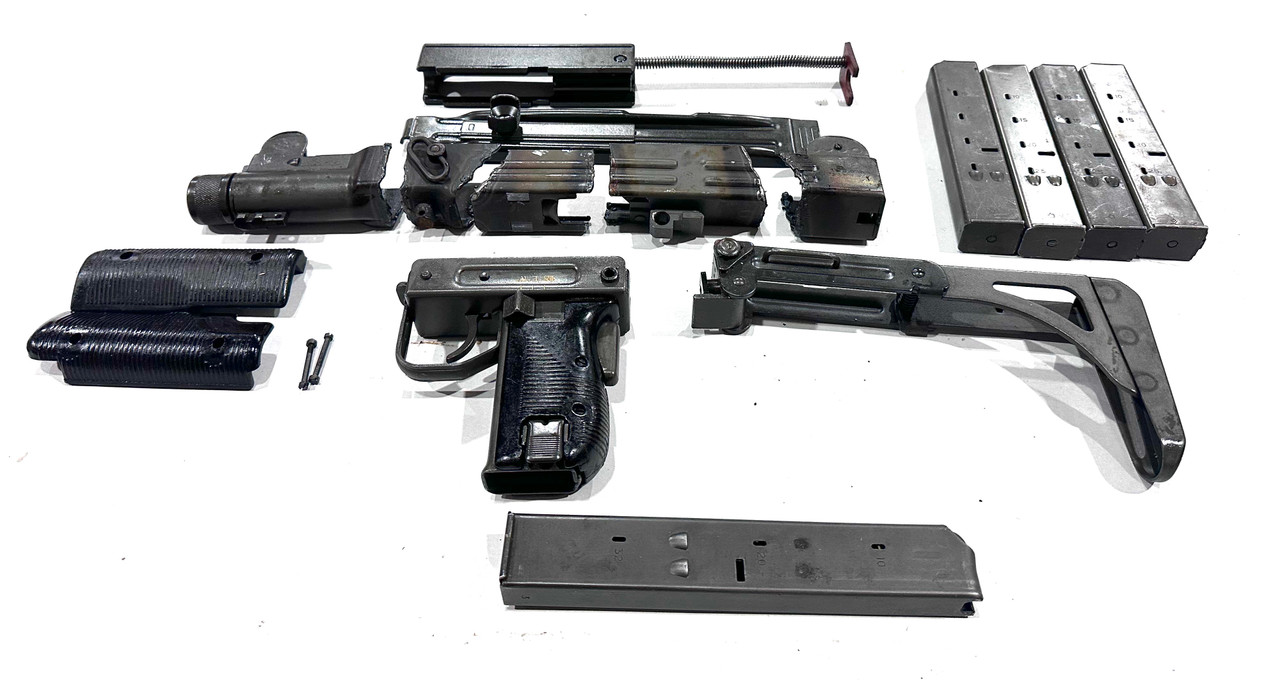 Uzi Folding Stock Parts Kit with 5 mags, GERMAN SAFETY MOD (1 x 32 rd &  x 25 rd) - Ships Free in Lower 48