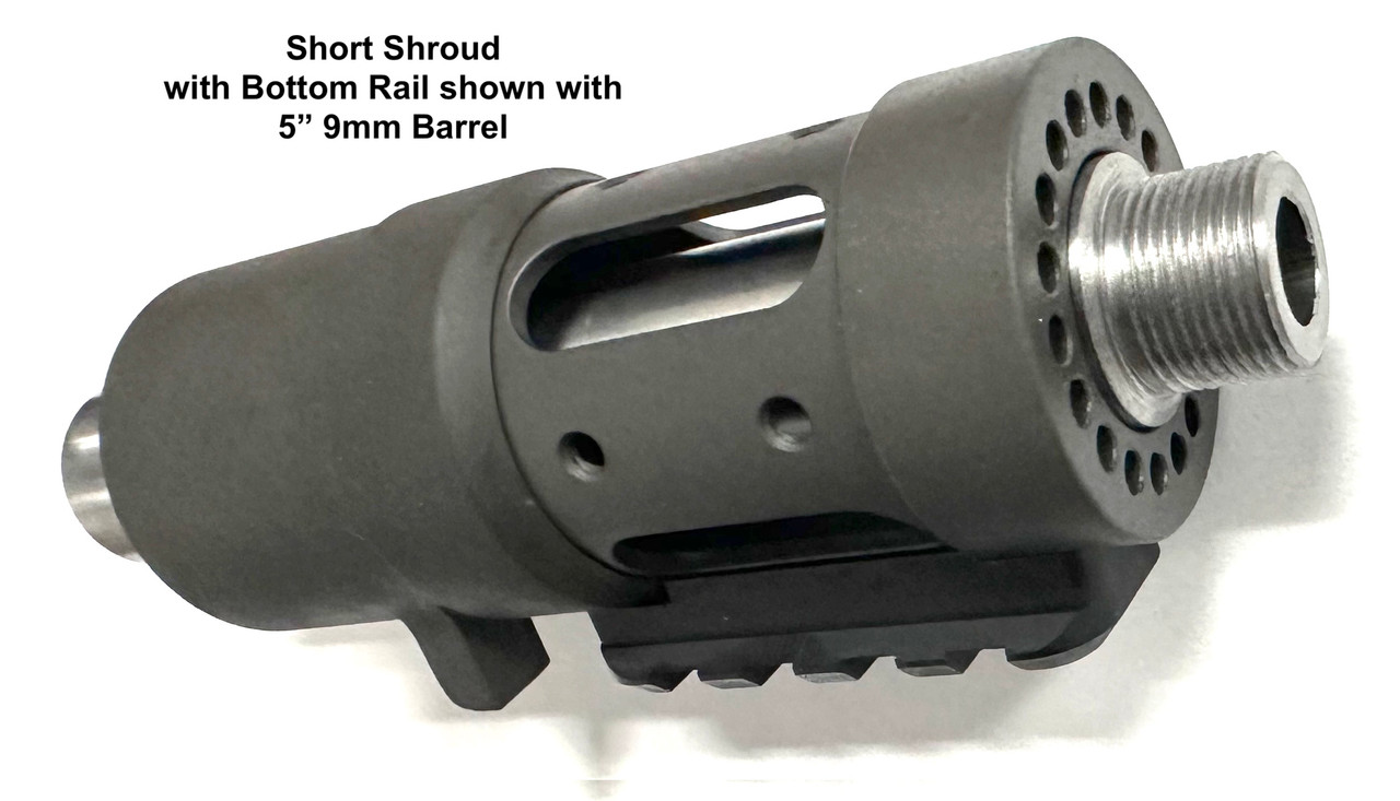 STG Universal Barrel Shroud - Steel 5" with 1 x Rail Included