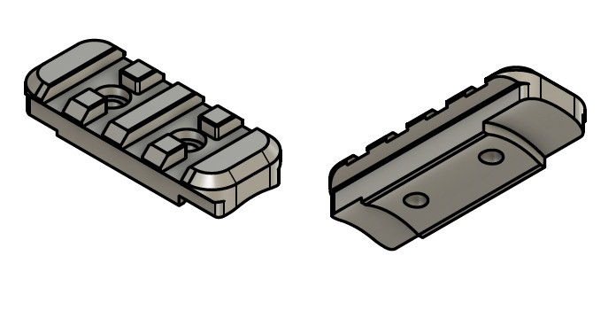 Extra Rail for  5" steel shroud 