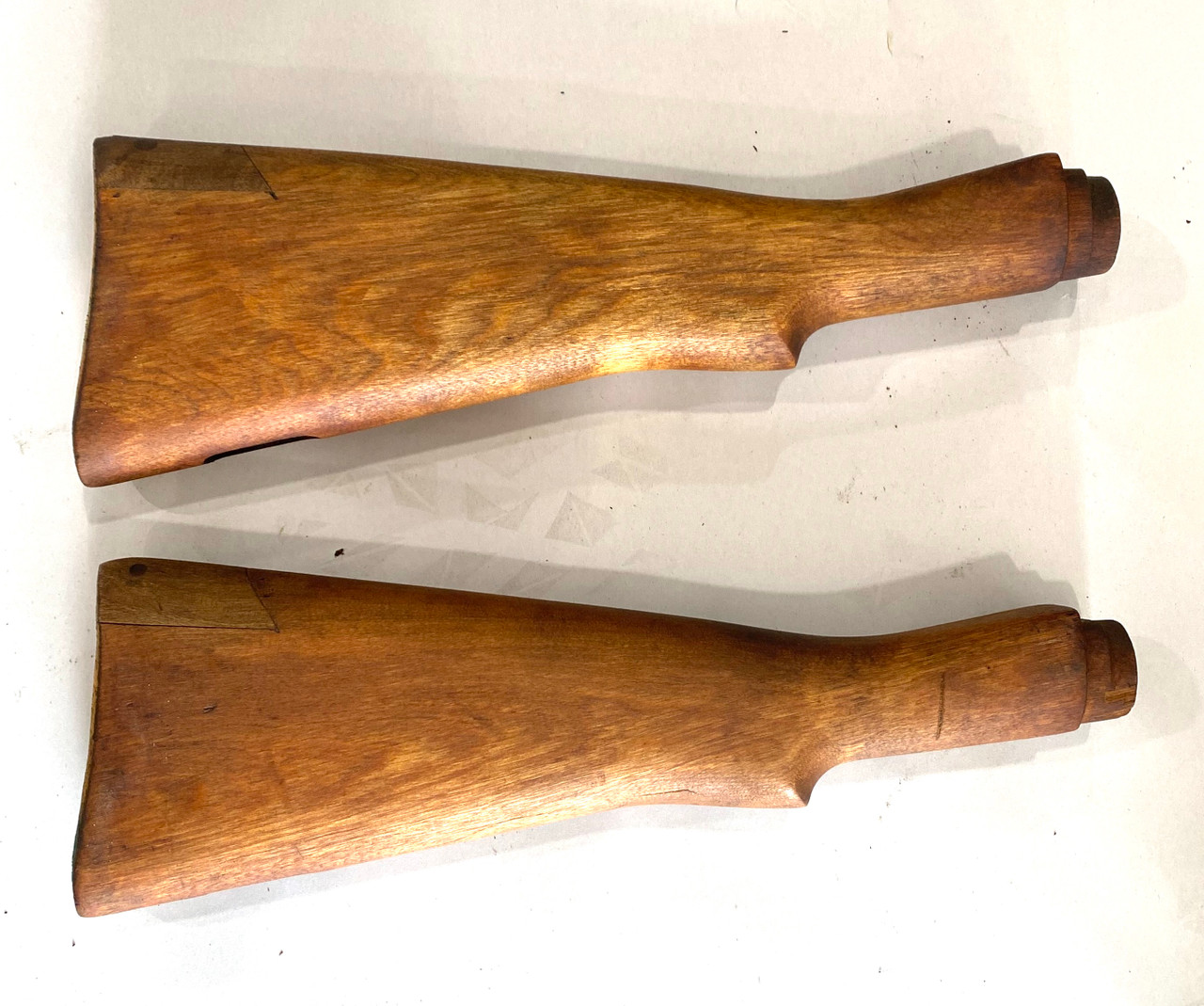 Lot: No. 4 Savage Butt Stock (LONG) x2 with Repair Marks to fit a No.1 Mk.3 Butt Plate (FAIR)