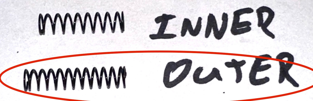 Outer Spring for MG42/M53/MG1/MG3 Feed Pawl Assembly - newly made