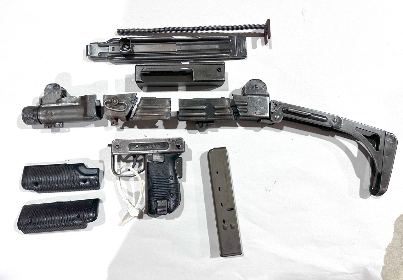 Uzi Folding Stock Parts Kit with 1 x 25 rd Mag - Missing Safety Button - Worn Finish - Ships Free in Lower 48
