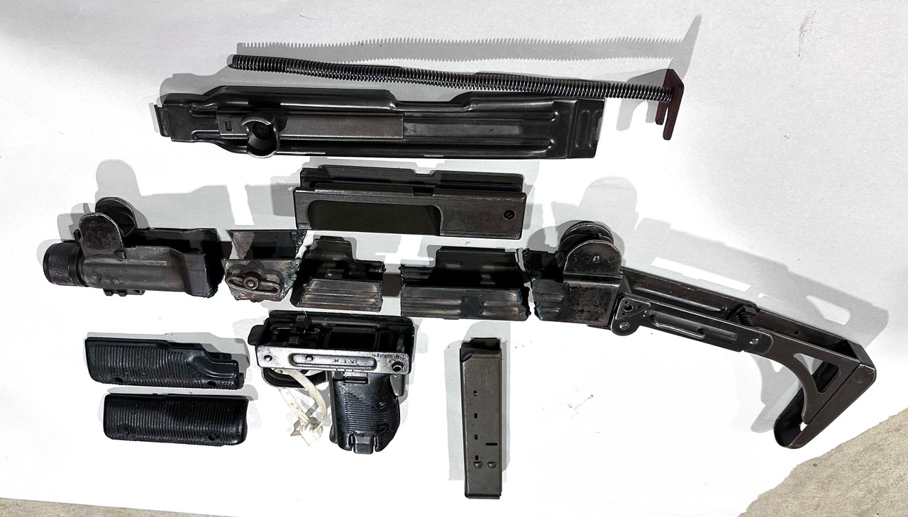 Uzi Folding Stock Parts Kit with 1 x 25 rd Mag - Missing Safety Button - Worn Finish - Ships Free in Lower 48