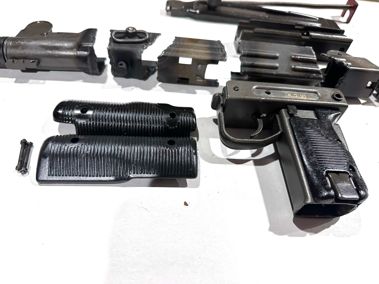 Uzi Folding Stock Parts Kit - No Mags - Missing Safety Button - Good Finish - Ships Free in Lower 48
