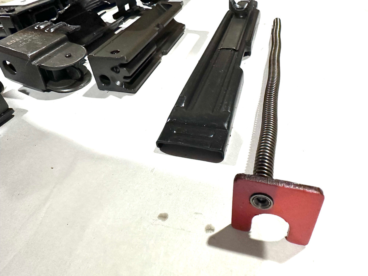 Uzi Folding Stock Parts Kit - No Mags - Missing Safety Button - Good Finish - German Safety Ptrn - Ships Free in Lower 48