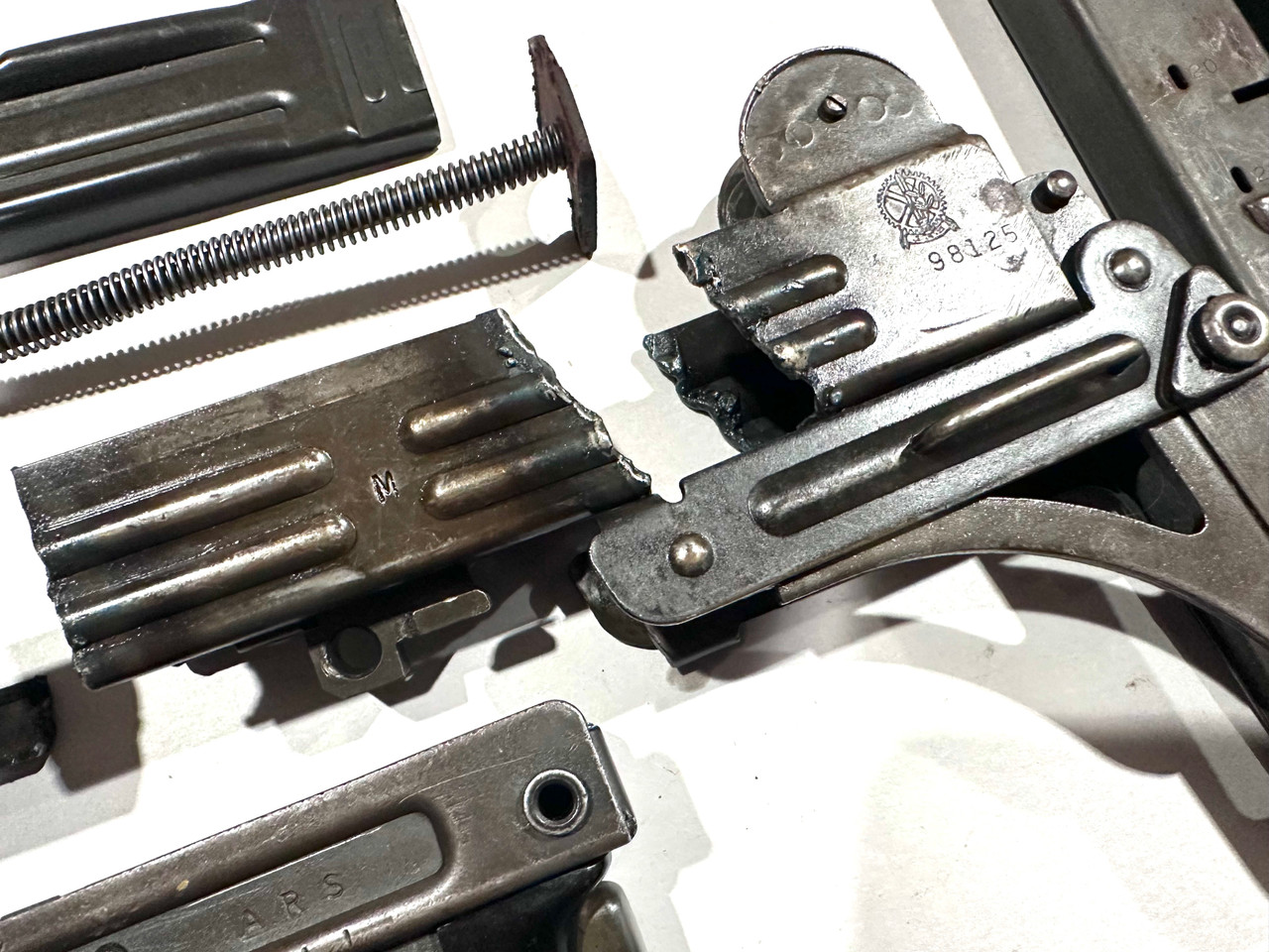 Lot 260318-01: Uzi Parts Kit with A R S Markings- - Ships Free in Lower 48