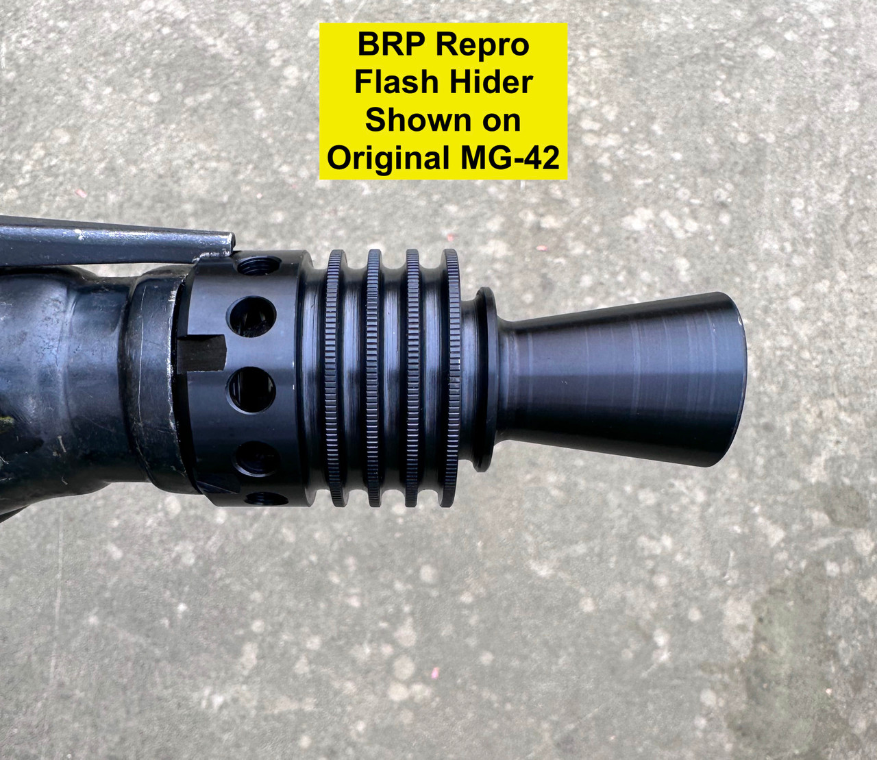 MG42 Flash Hider - Reproduction - Early 5-Fin Pattern