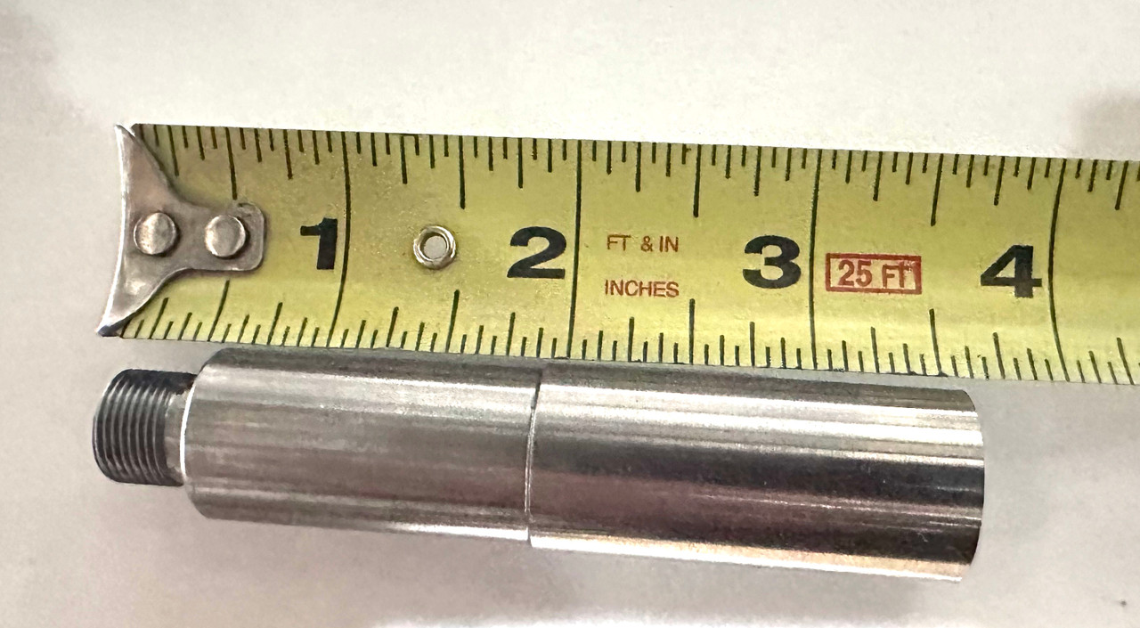 9mm Stainless Barrel Blank 3.5" long Threaded 1/2"-28