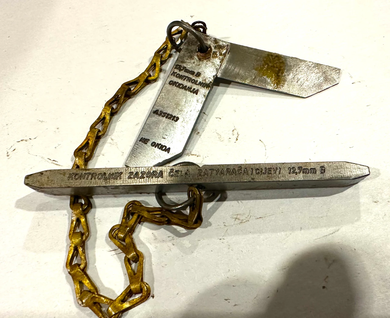 .50" Browning Headspace and Timing Gauge - Original Serb - Type Ptrn