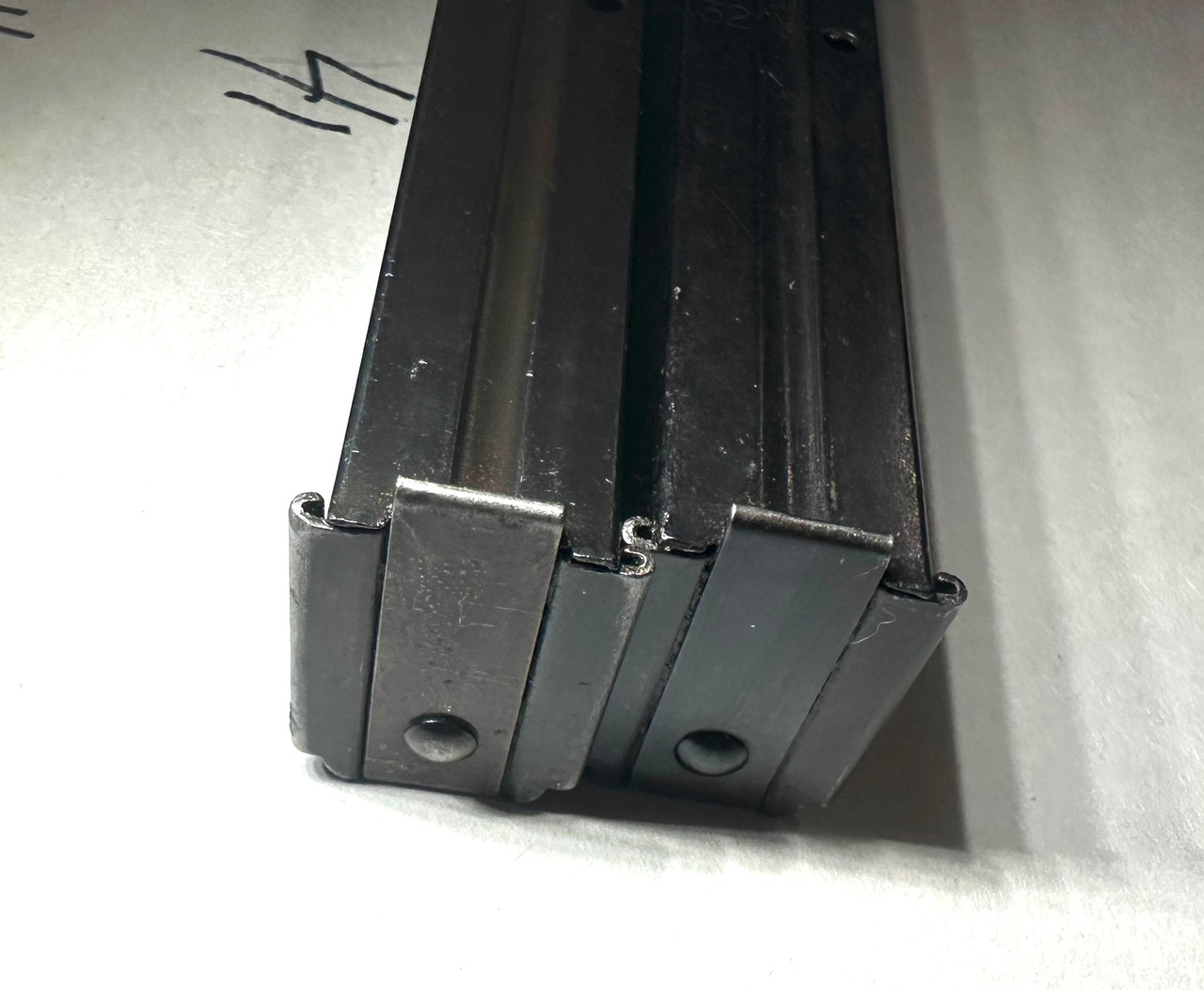  Lot of 2 x MP40 'slab side' Magazines with Erma markings dated 1941 