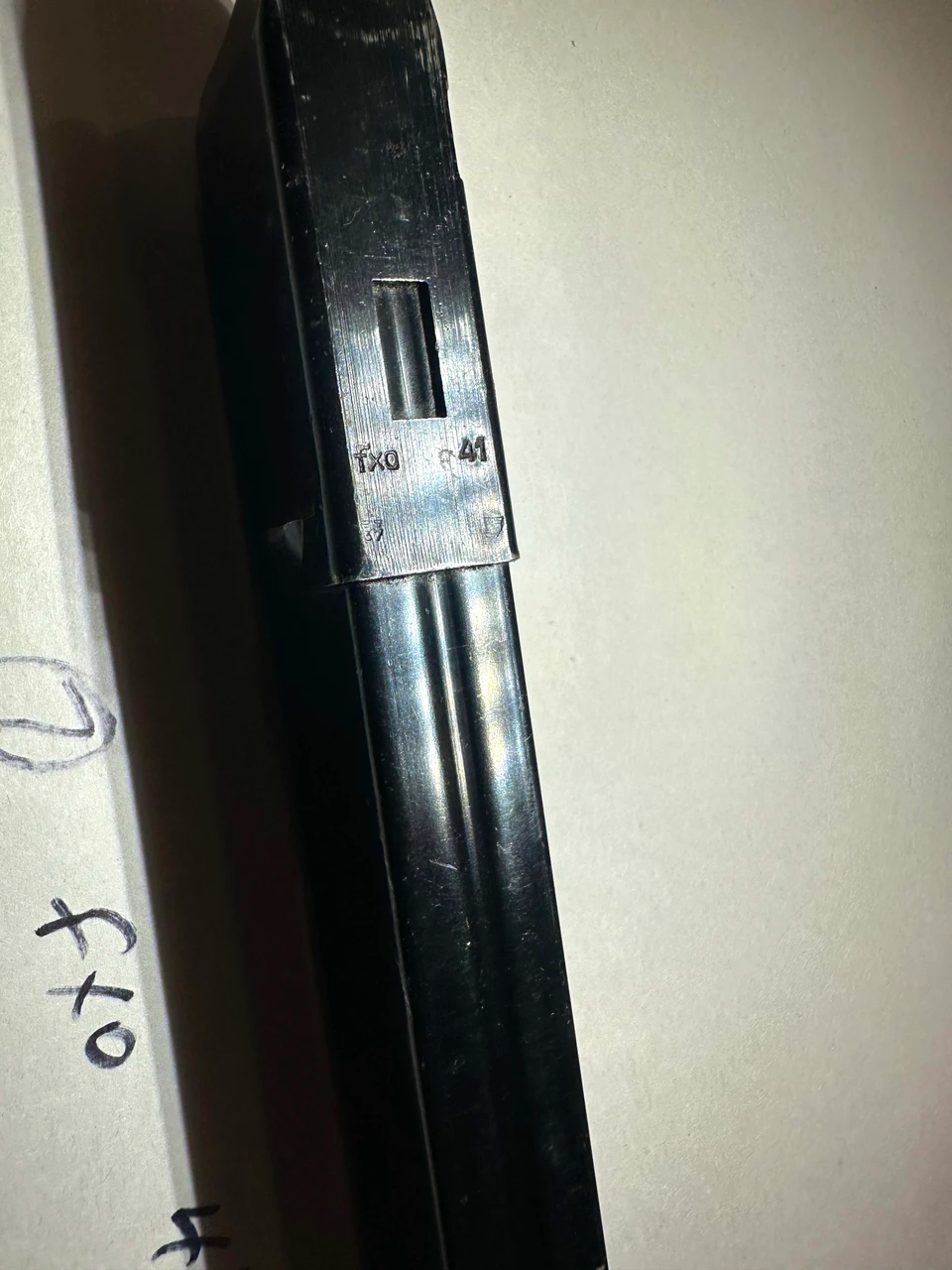 Lot of 1 x MP40 'slab side' Magazines with fxo markings dated 1941 