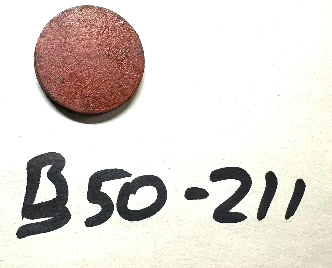 16: 50 BMG DISK, SOLID, PLAIN: RED FBR, 5152835