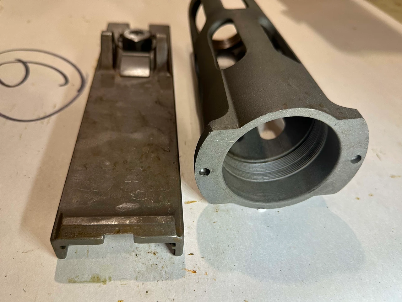 Lot 260501-06: BMG 50 Bottom Plate and Early Barrel Support