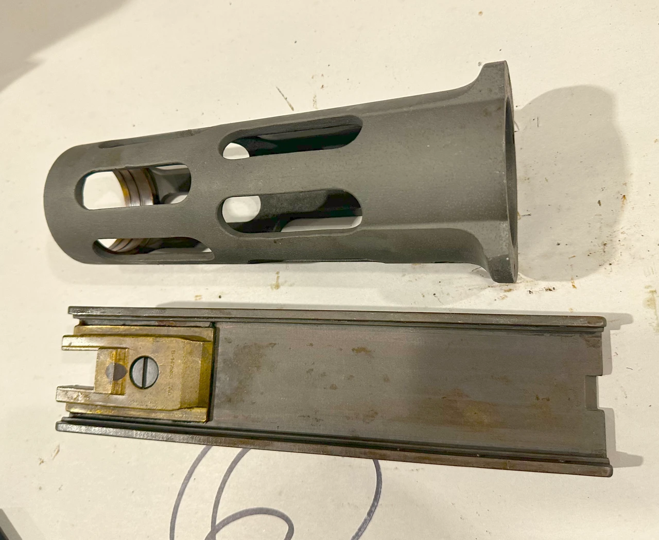 Lot 260501-06: BMG 50 Bottom Plate and Early Barrel Support