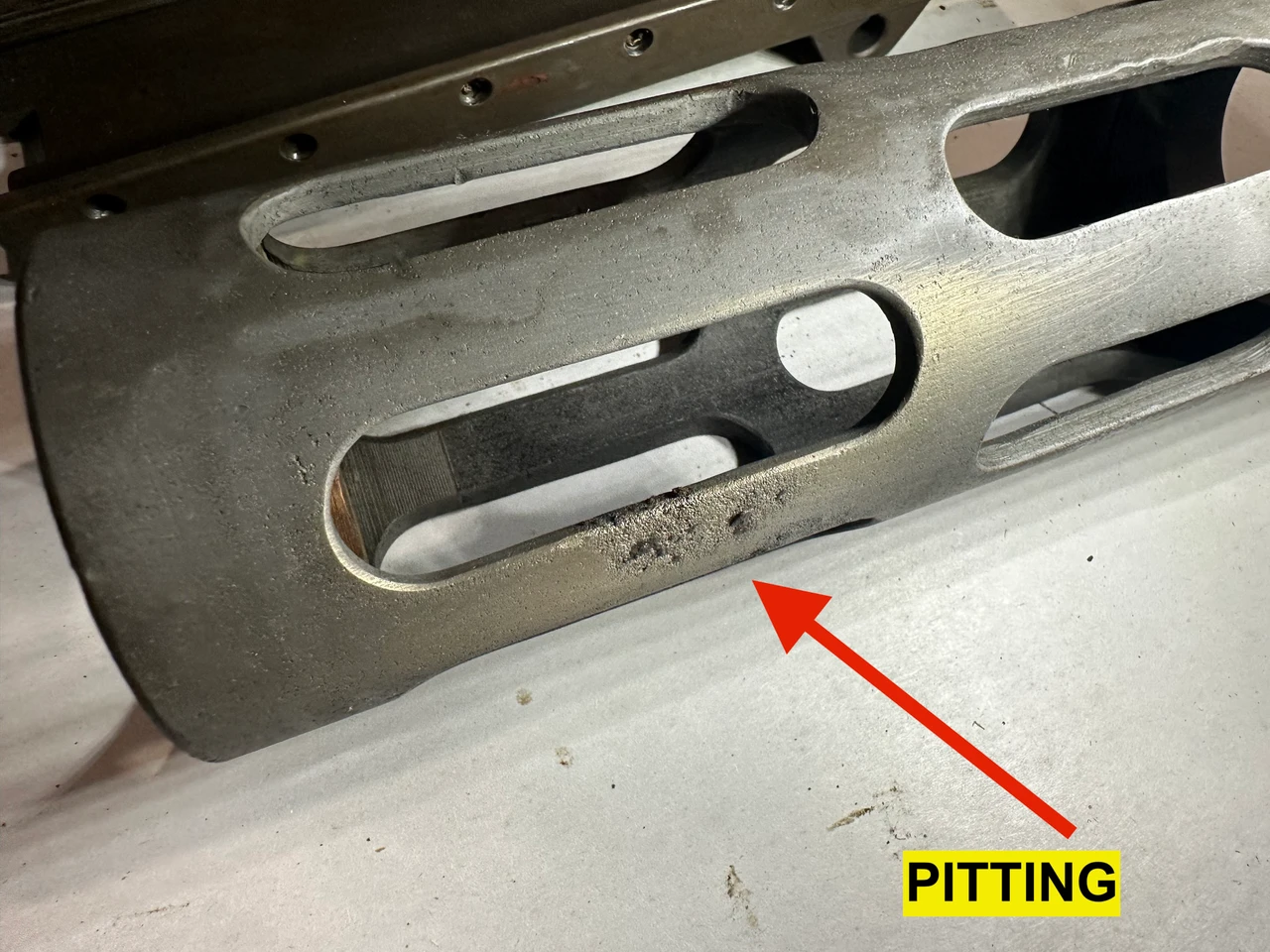 Lot 260501-06: BMG 50 Bottom Plate and Early Barrel Support