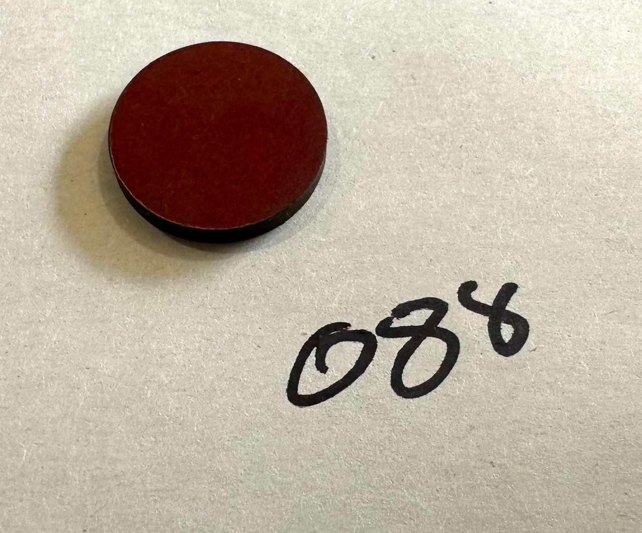4: 1919 DISK, SOLID, PLAIN: RED FIBER, 5009374