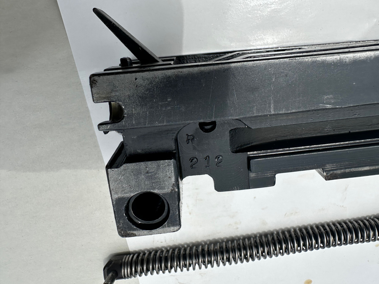 Lot 260508-06: M2HB Bolt (Complete Less ALTERNATE FEED KNOB) with Drive Spring Rod Asm
