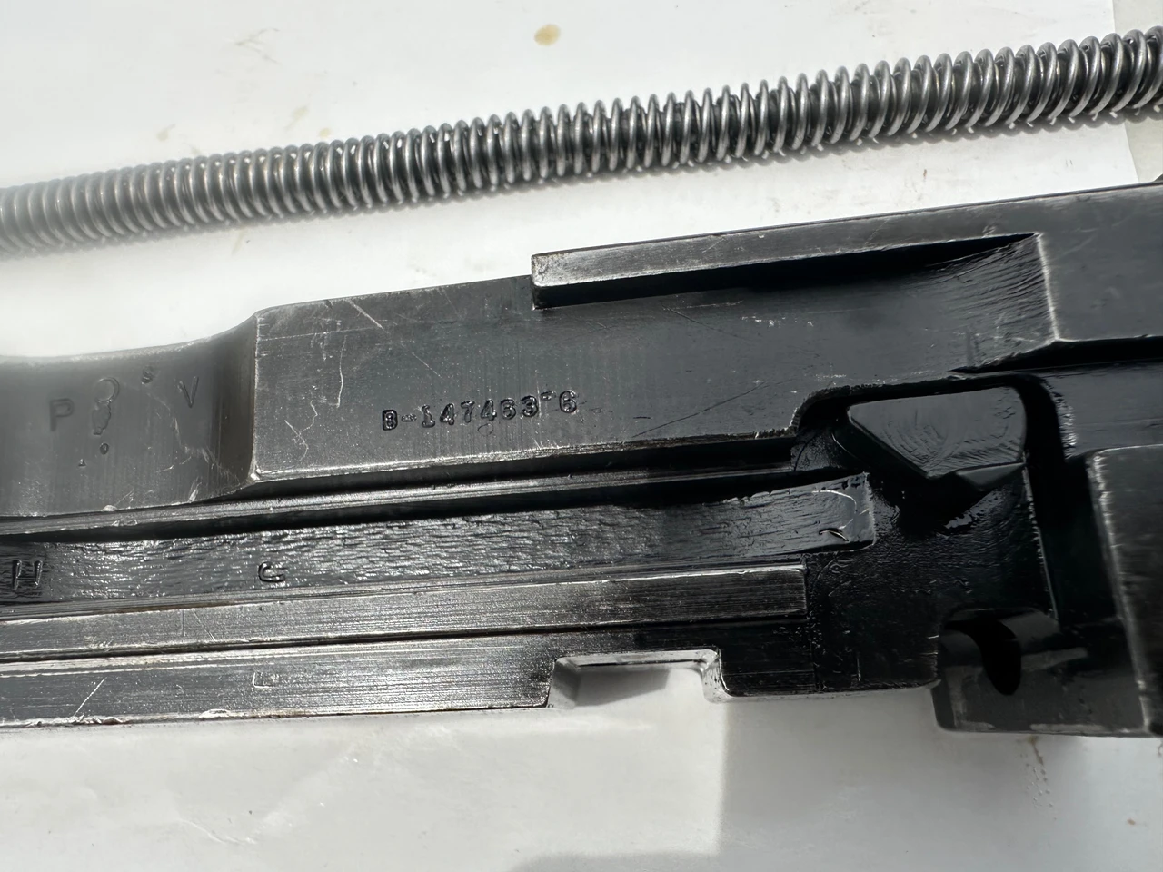Lot 260508-08: M2HB Bolt (Complete Less ALTERNATE FEED KNOB) with Drive Spring Rod Asm