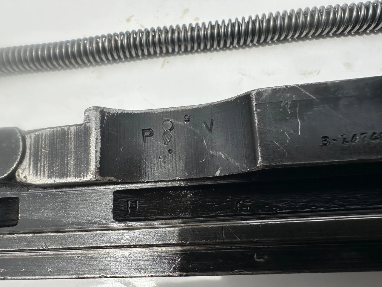 Lot 260508-08: M2HB Bolt (Complete Less ALTERNATE FEED KNOB) with Drive Spring Rod Asm