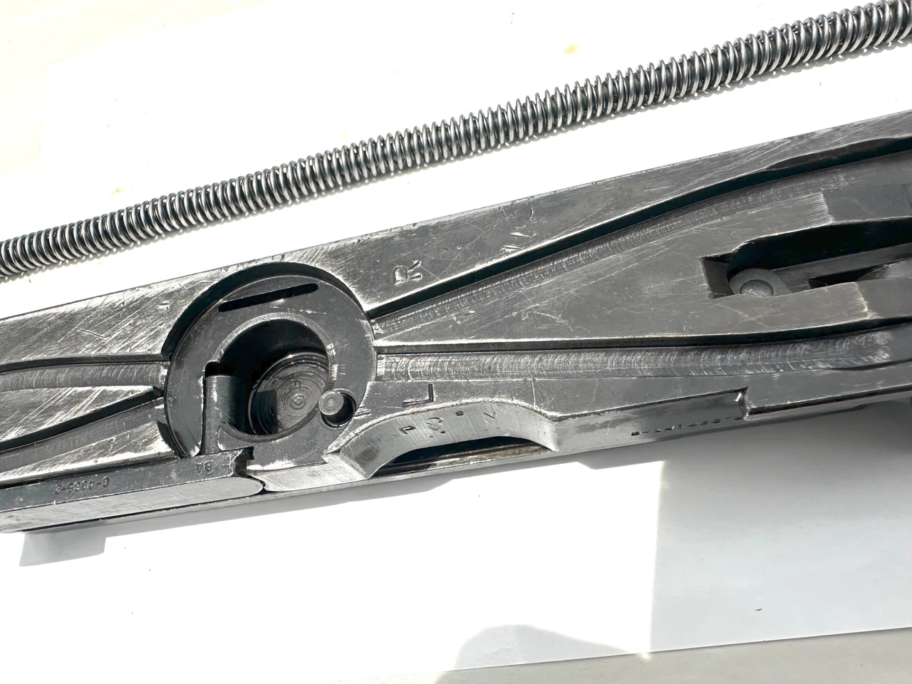 Lot 260508-08: M2HB Bolt (Complete Less ALTERNATE FEED KNOB) with Drive Spring Rod Asm
