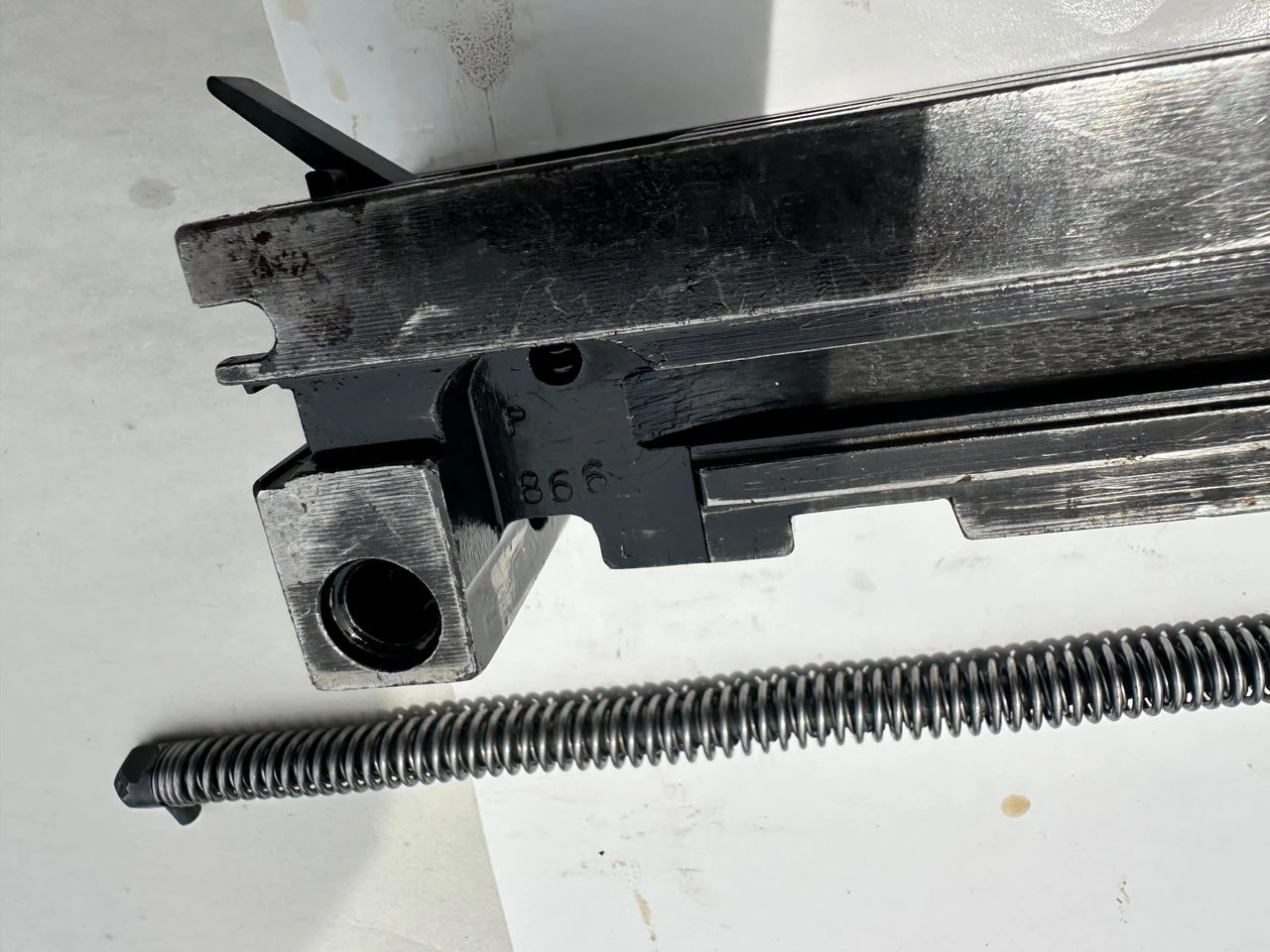 Lot 260508-08: M2HB Bolt (Complete Less ALTERNATE FEED KNOB) with Drive Spring Rod Asm