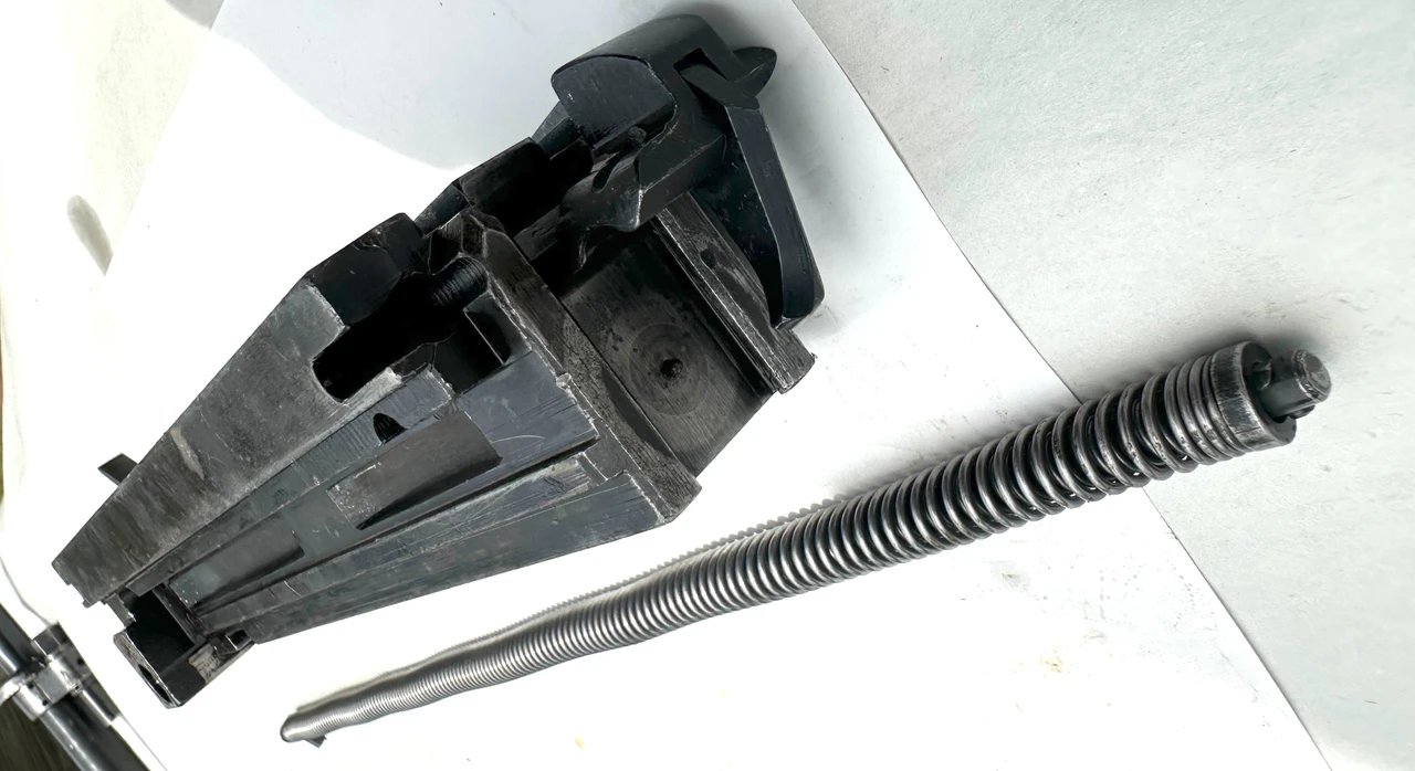 Lot 260508-08: M2HB Bolt (Complete Less ALTERNATE FEED KNOB) with Drive Spring Rod Asm