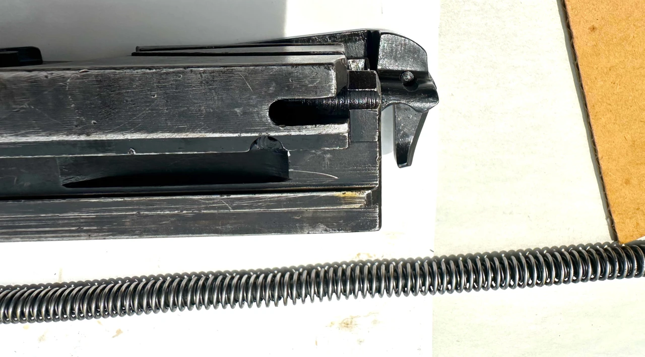 Lot 260508-08: M2HB Bolt (Complete Less ALTERNATE FEED KNOB) with Drive Spring Rod Asm