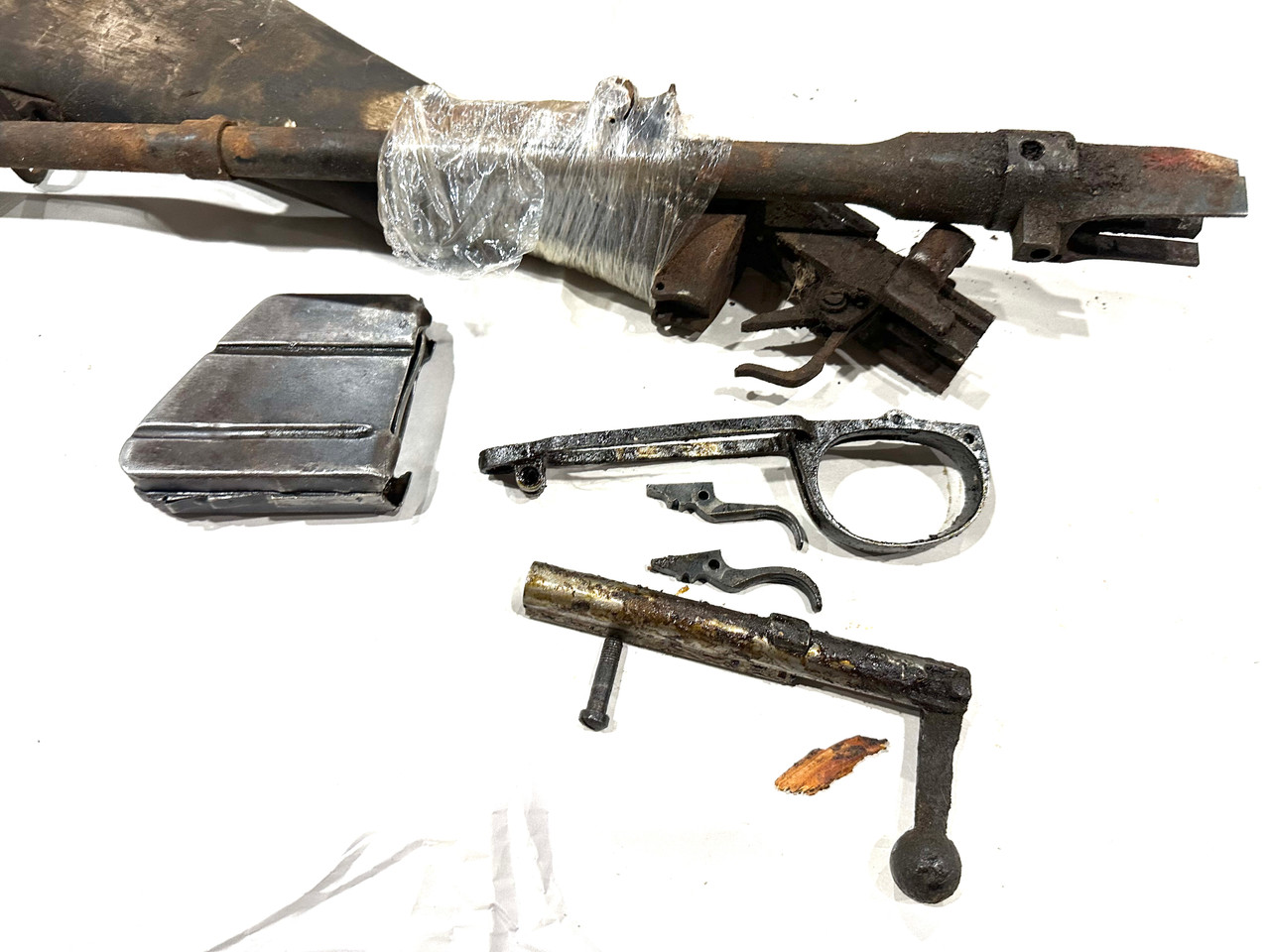 Lot: RFI Markings  - No1 Mk III Demilled Drill Purpose Barreled Action with Original Mag 