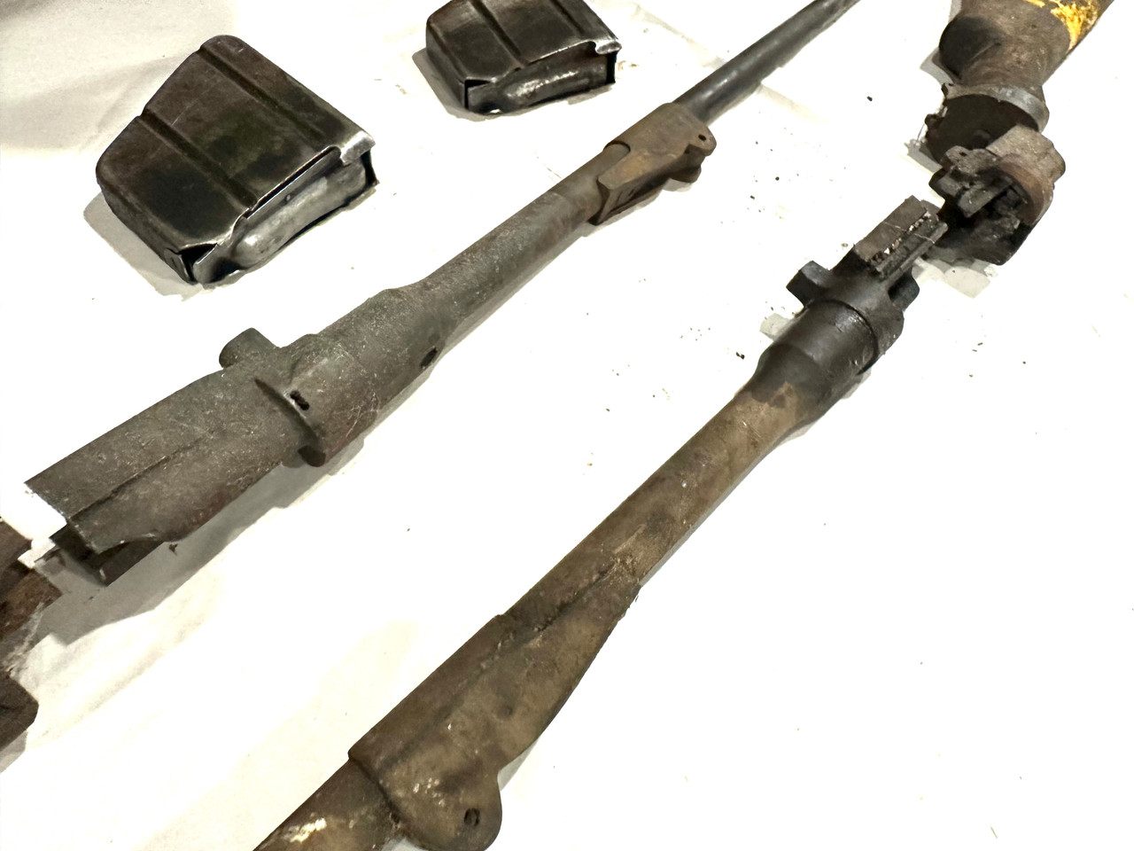 Lot: Aussie Markings  - 2 x No1 Mk III Demilled Drill Purpose Barreled Actions with Original Mags 