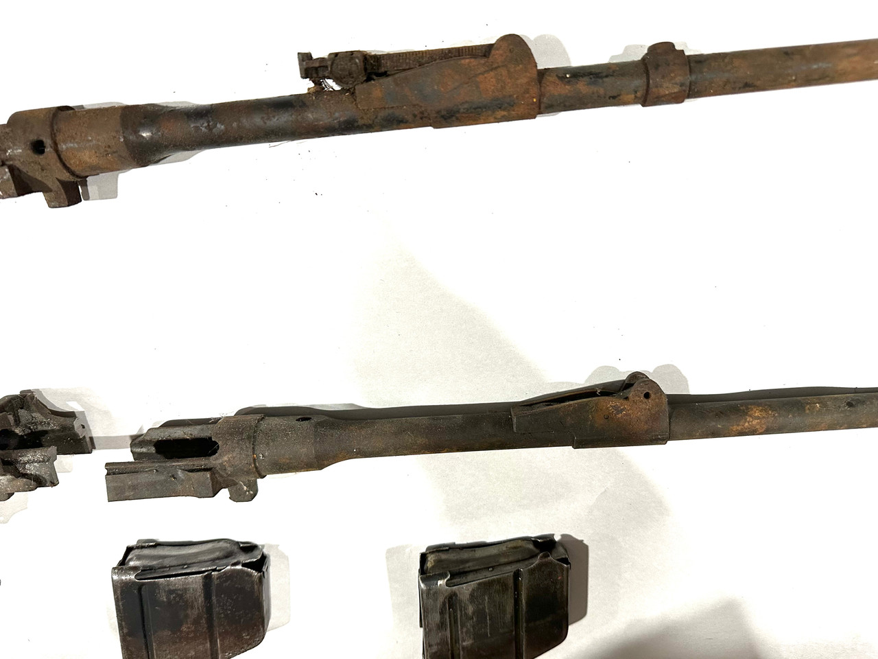 Lot: Brit Markings  - 2 x No1 Mk III Demilled Drill Purpose Barreled Actions with Original Mags 