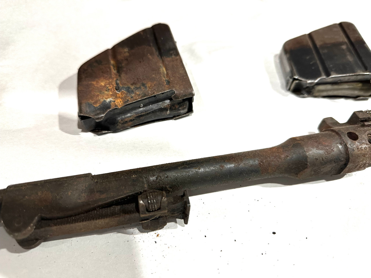 Lot: Ind Markings  - 2 x No1 Mk III Demilled Drill Purpose Barreled Actions with Original Mags 