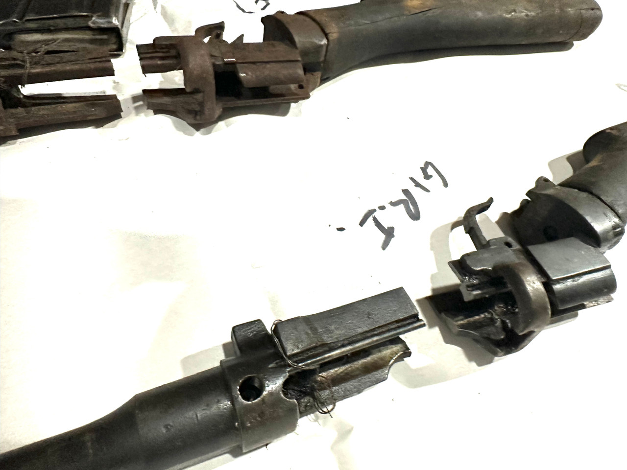 Lot: Ind Markings  - 2 x No1 Mk III Demilled Drill Purpose Barreled Actions with Original Mags 