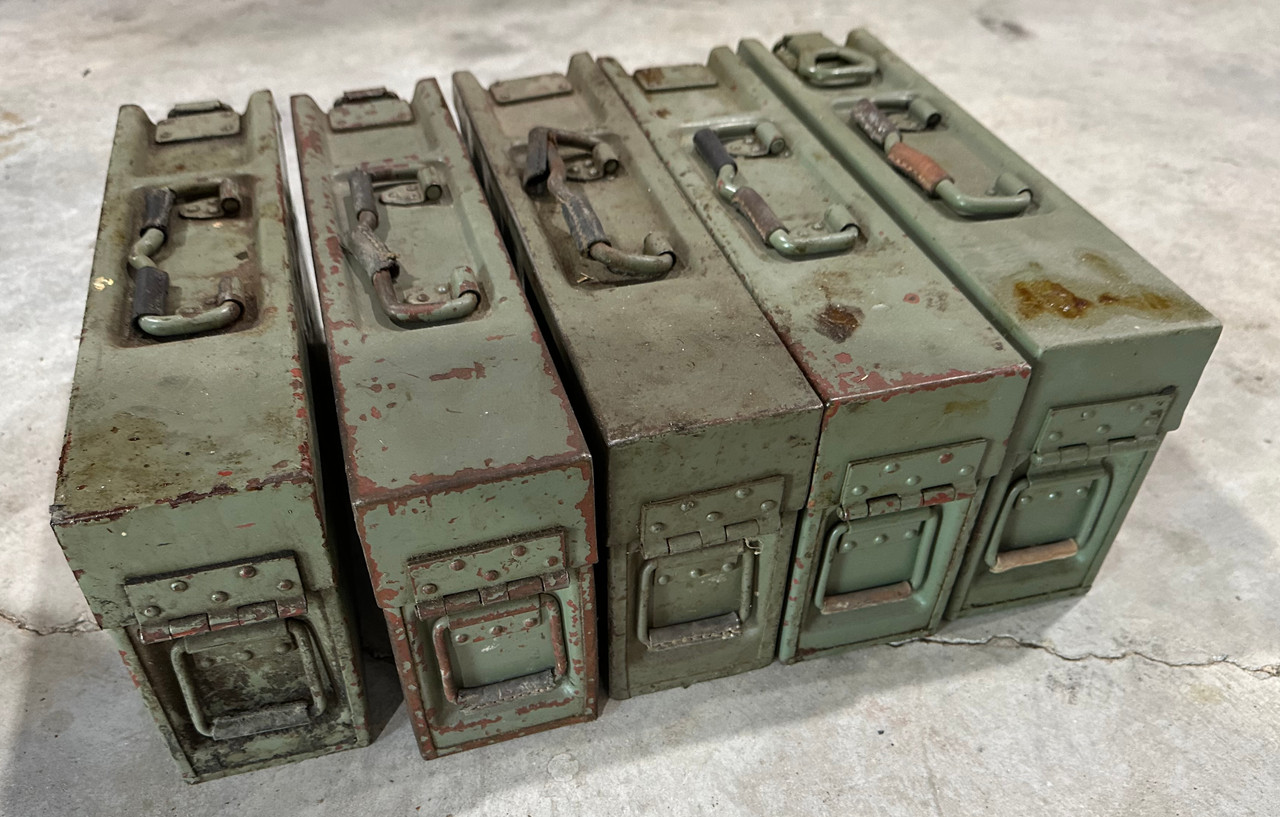 Lot 260720-01: Lot of 5 Yugo Ammo Cans with Busted Latches