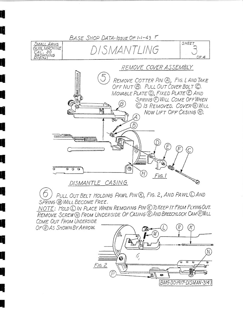 U.S. Browning 1917 Overhaul - Military Issue