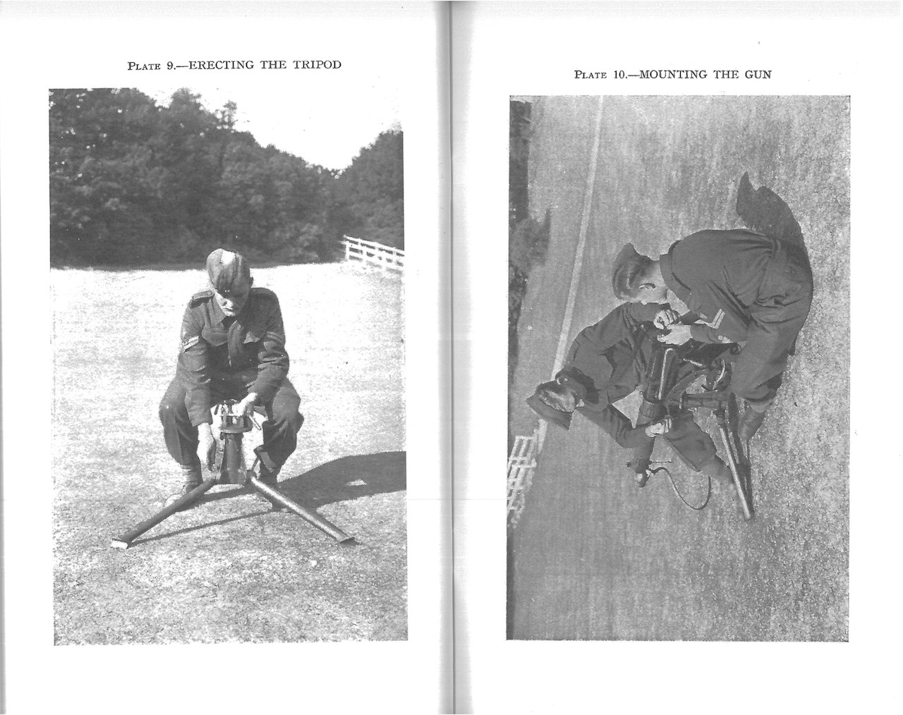 British Vickers MG Training Manual - WW2 Military Issue