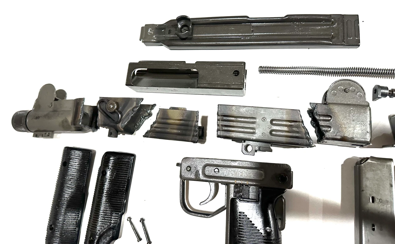 Uzi Folding Stock Parts Kit with 4 x 25 rd Mags - GERMAN SAFETY MOD - Ships Free in Lower 48