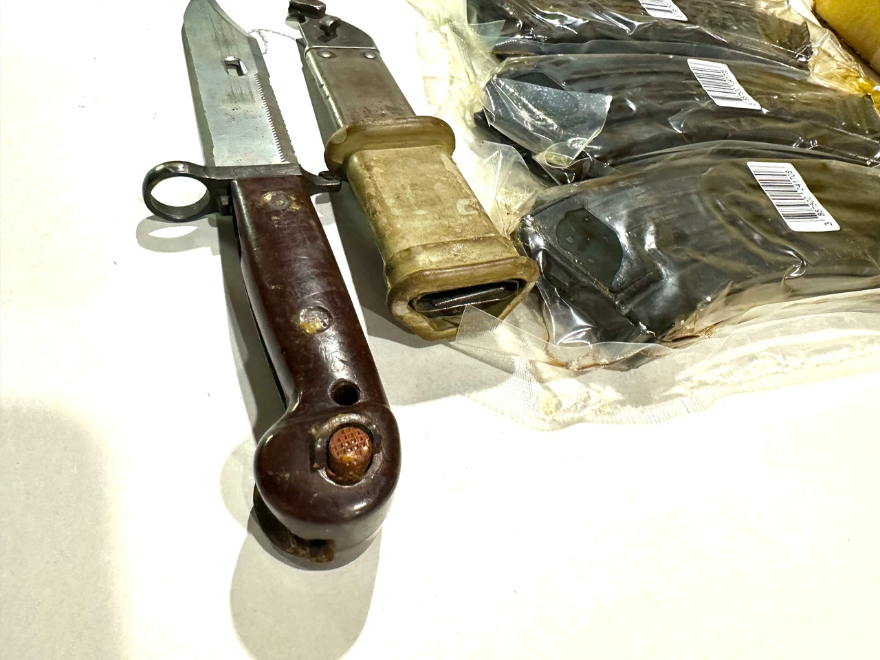 Lot 6: 4 x Croat Mags & Romanian AK-47 Bayonet