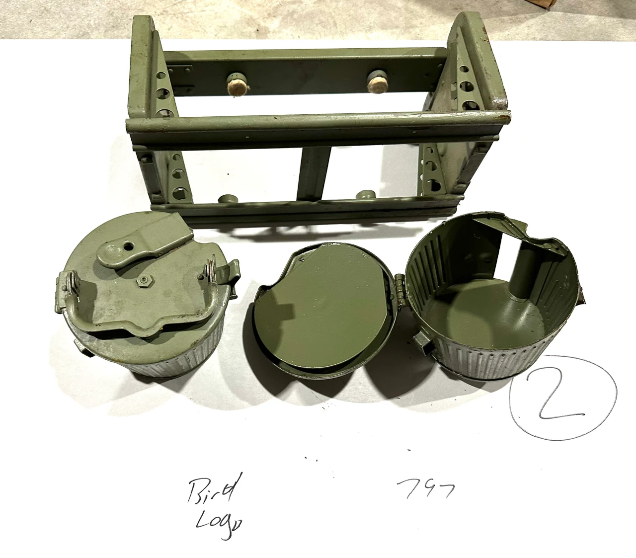 Lot 260918-02:  Original MG34/MG42 Basket Drum Set 
