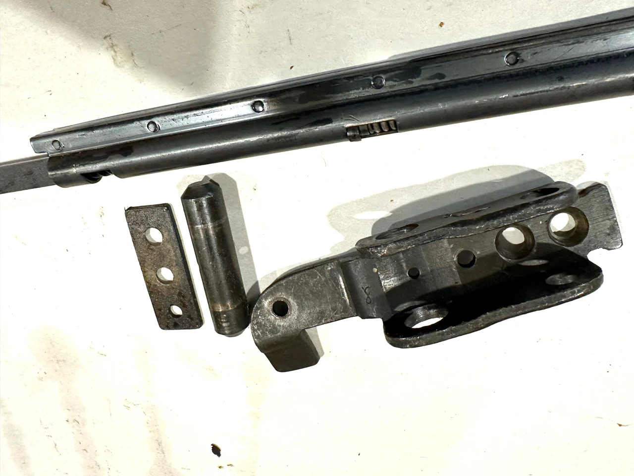 Lot 260924-01: Early German MG42 Complete Recuperator Assembly, Charging Handle, and Rear Mount