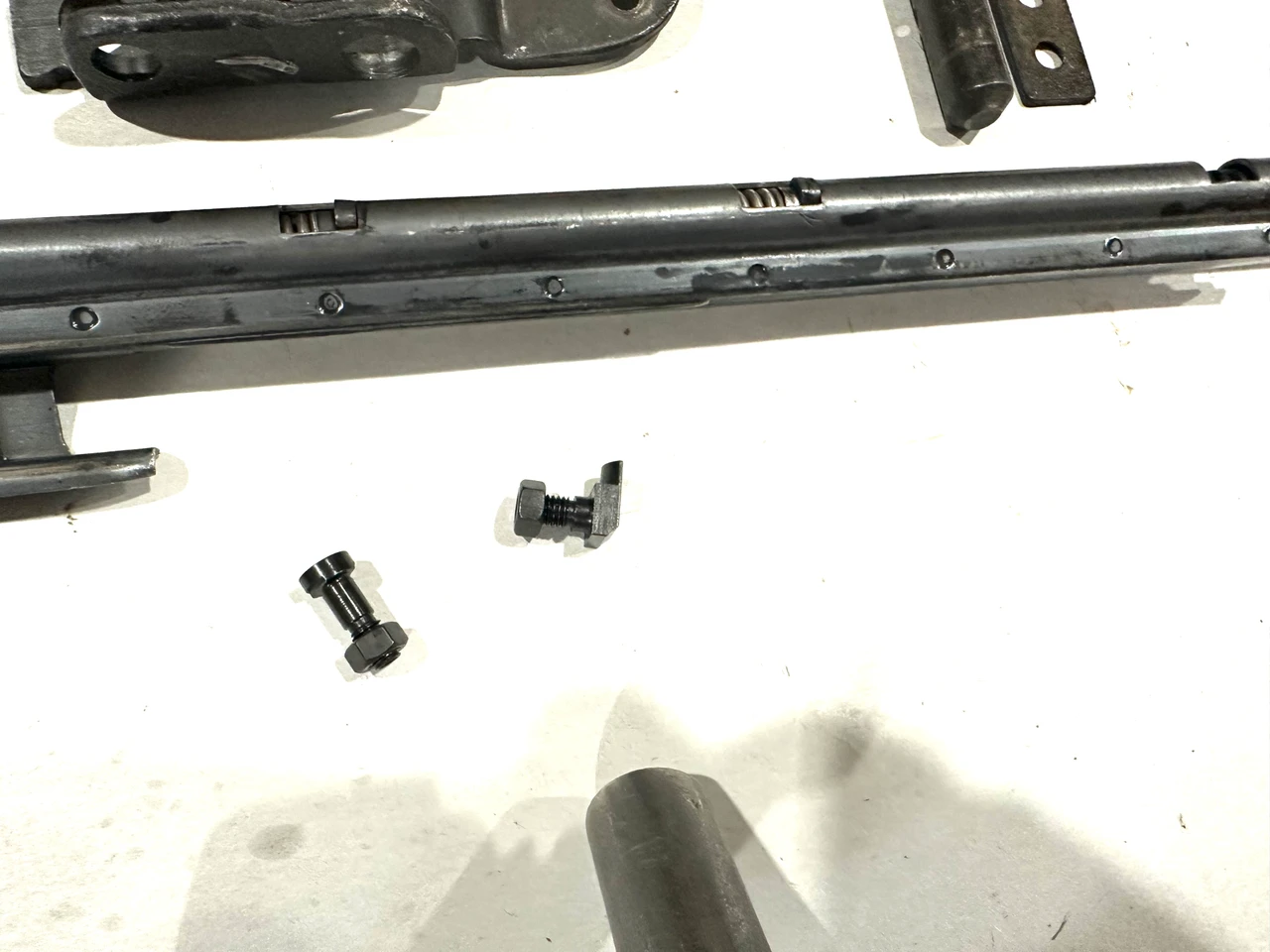 Lot 260924-01: Early German MG42 Complete Recuperator Assembly, Charging Handle, and Rear Mount