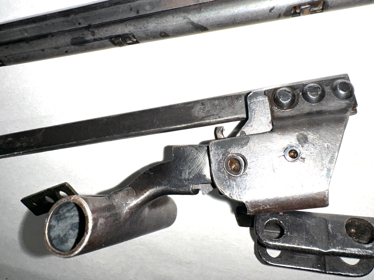 Lot 260924-03: Early MG42 Complete Recuperator Assembly, Charging Handle, and Rear Mount