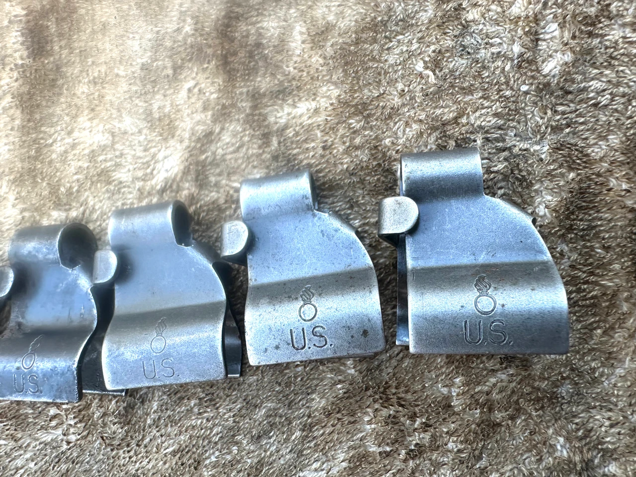 Lot 261016-01: 9 x Remington Marked 1903 Front Sight Protectors - Low Grade 
