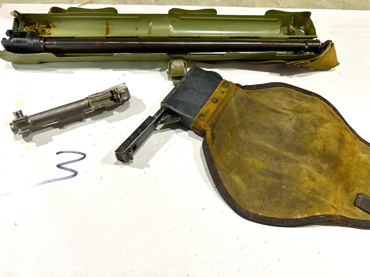 Lot 03: Yugo M53-MG42 Bolt, Barrel,  Barrel Carrier & Brass Catcher (SHIPS FREE IN LOWER 48)
