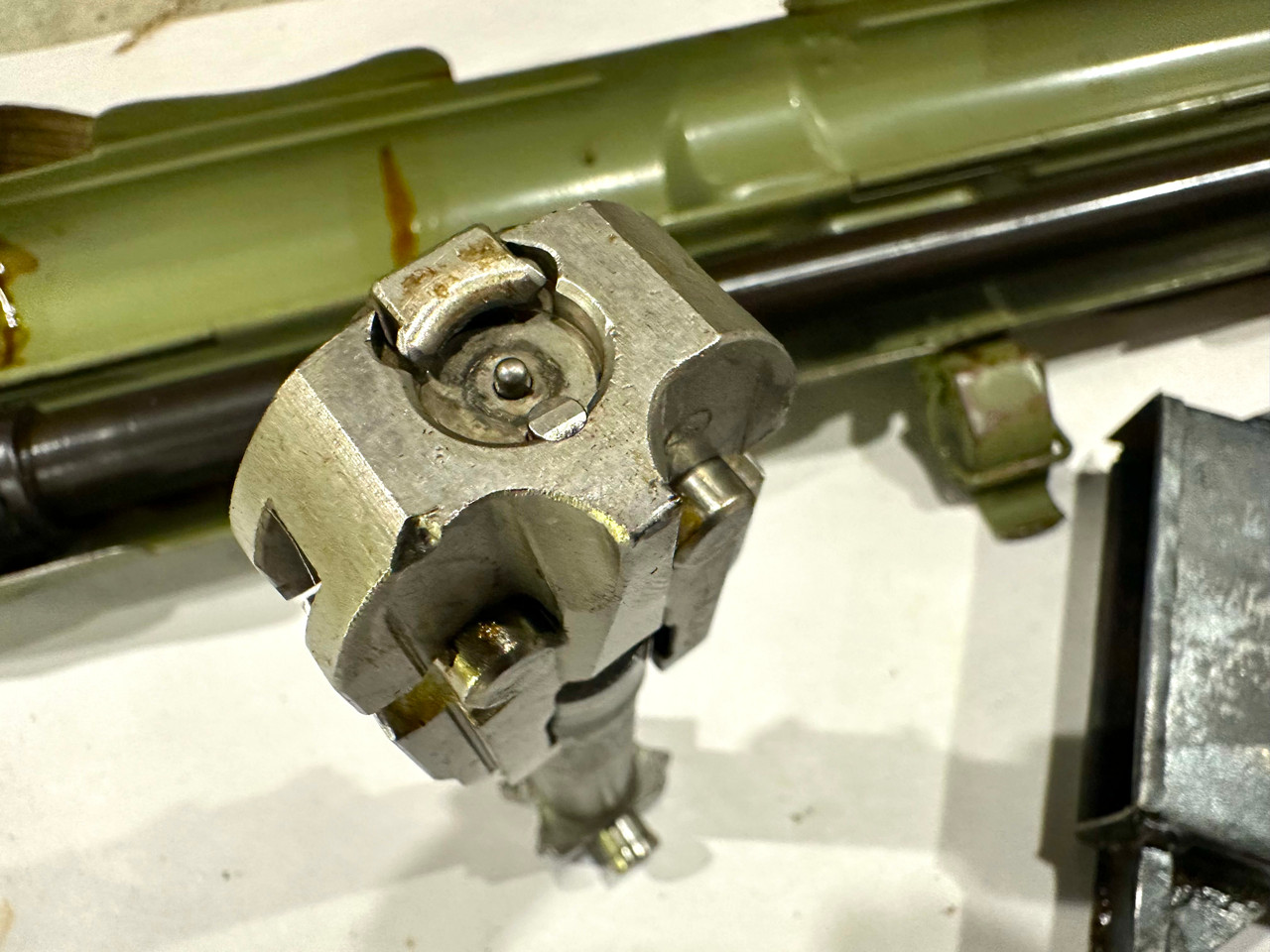Lot 03: Yugo M53-MG42 Bolt, Barrel,  Barrel Carrier & Brass Catcher (SHIPS FREE IN LOWER 48)