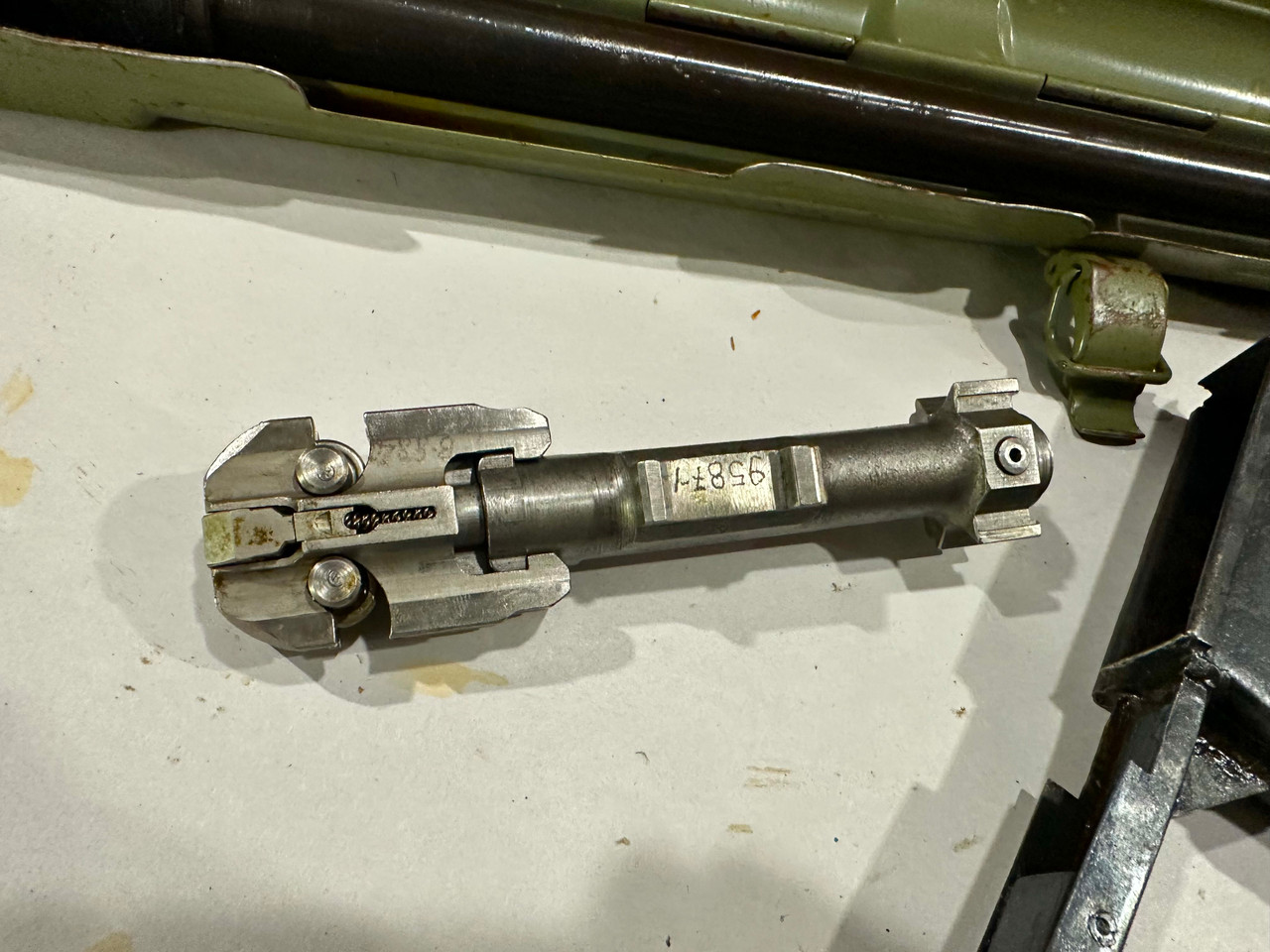 Lot 03: Yugo M53-MG42 Bolt, Barrel,  Barrel Carrier & Brass Catcher (SHIPS FREE IN LOWER 48)