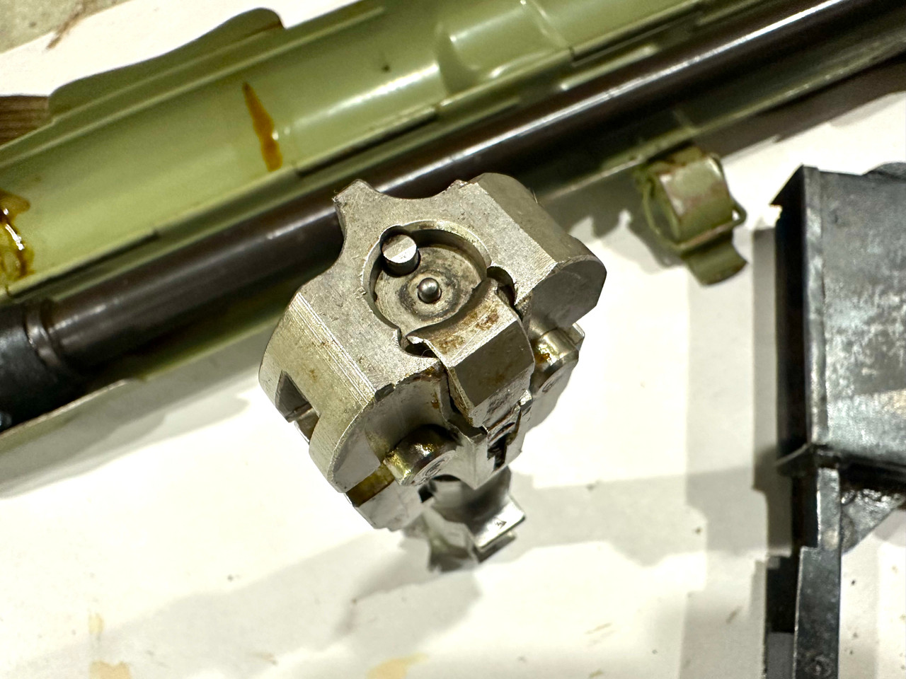 Lot 03: Yugo M53-MG42 Bolt, Barrel,  Barrel Carrier & Brass Catcher (SHIPS FREE IN LOWER 48)