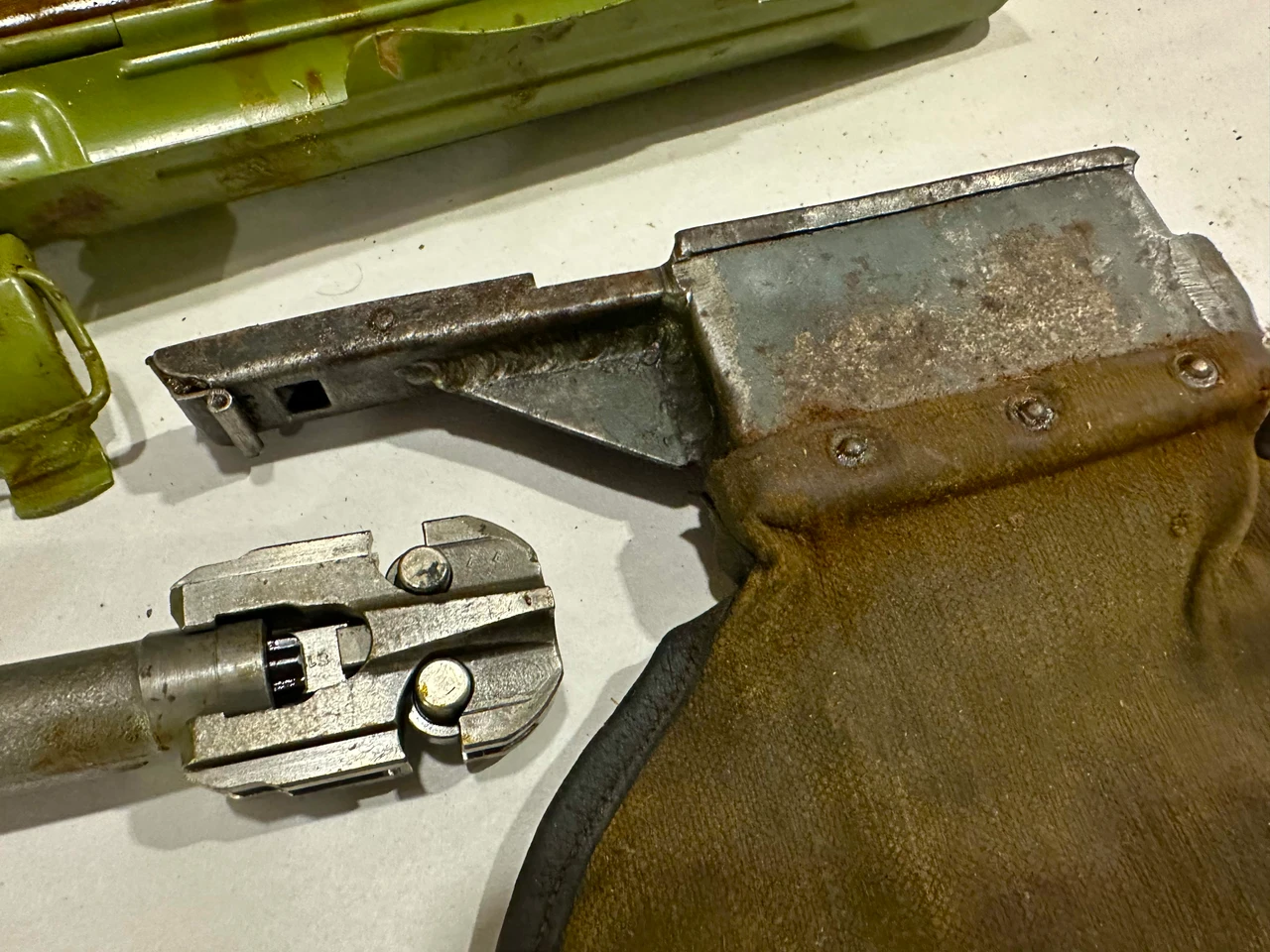 Lot 04: Yugo M53-MG42 Bolt, Barrel,  Barrel Carrier & Brass Catcher (SHIPS FREE IN LOWER 48)