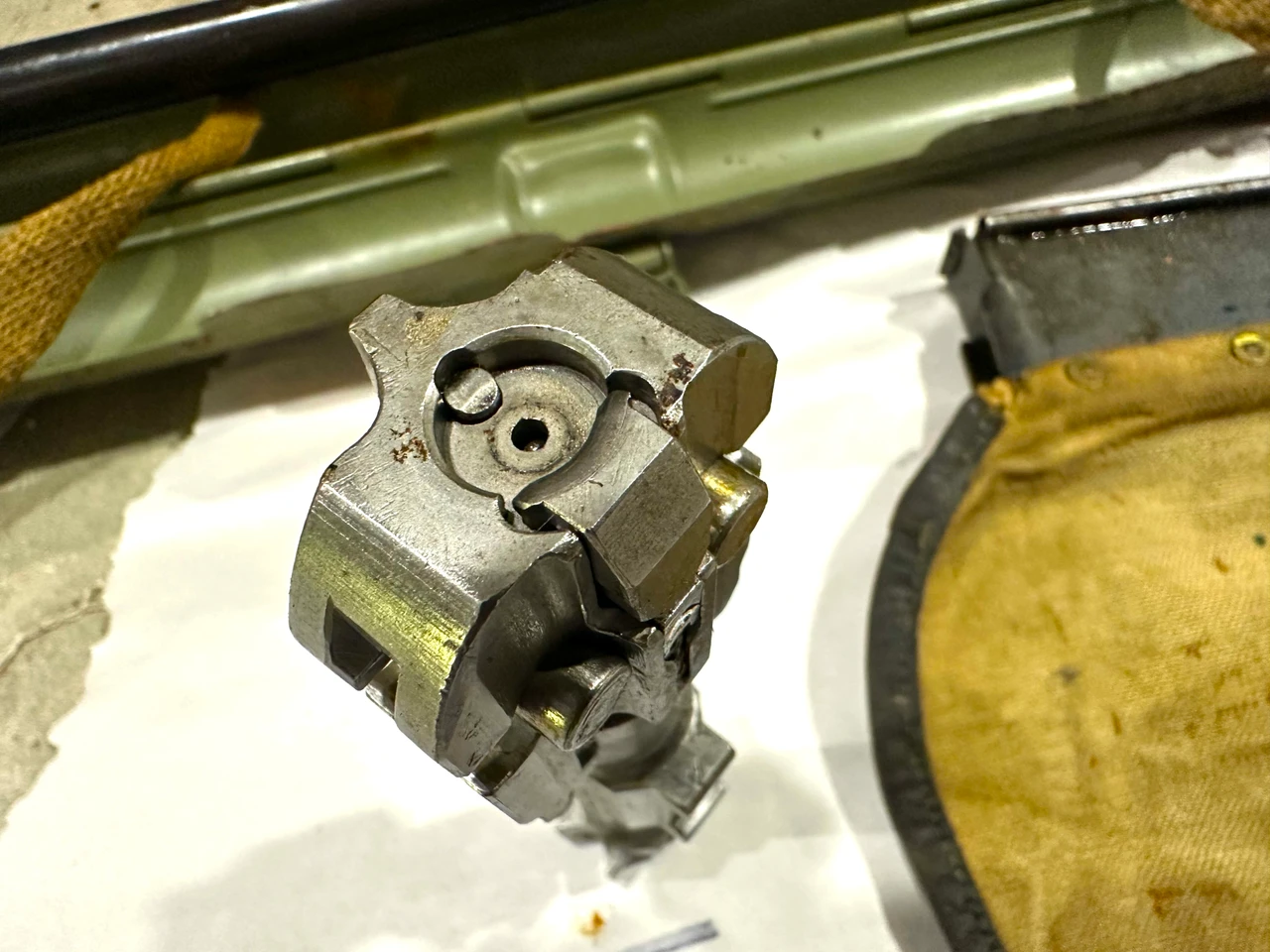 Lot 05: Yugo M53-MG42 Bolt, Barrel,  Barrel Carrier & Brass Catcher (SHIPS FREE IN LOWER 48)