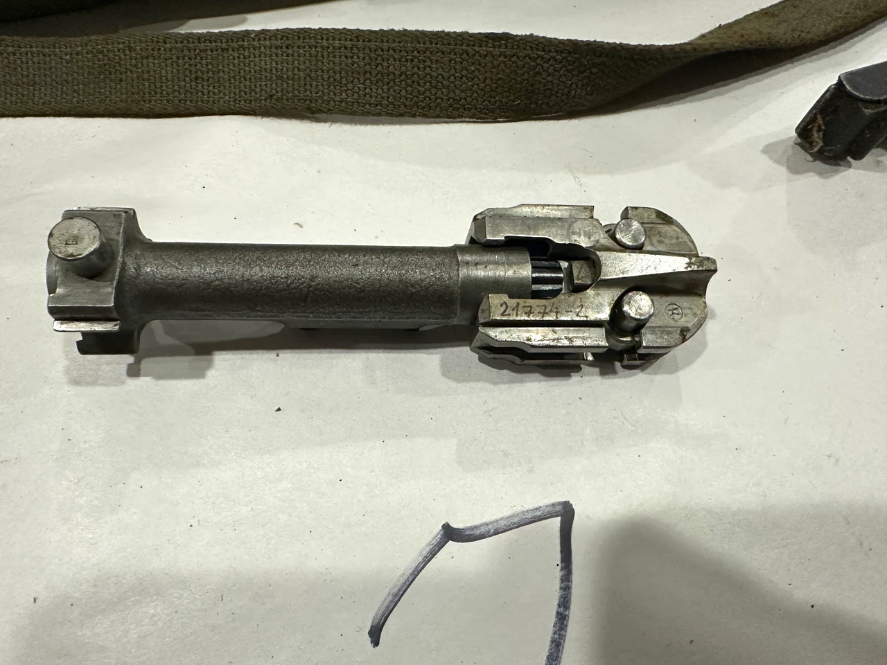Lot 07: Yugo M53-MG42 Bolt, Barrel,  Barrel Carrier & Brass Catcher (SHIPS FREE IN LOWER 48)